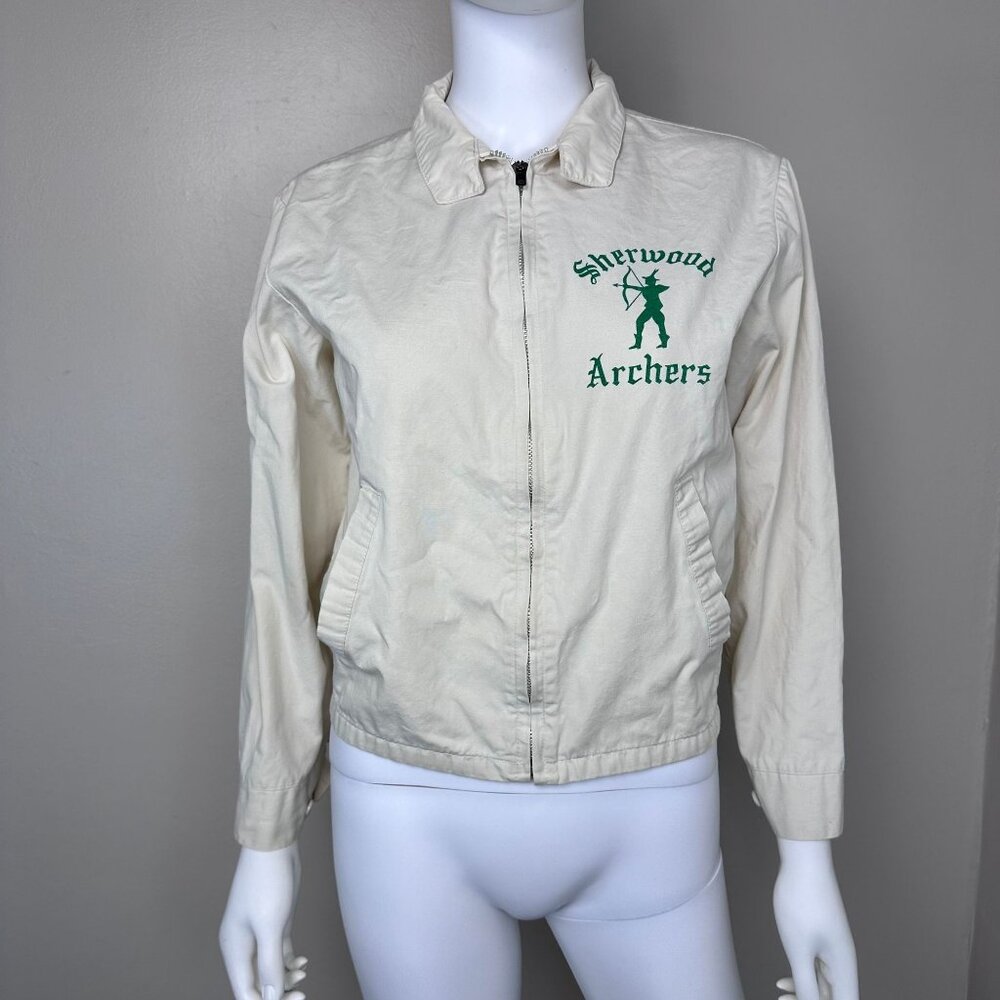 Vintage 1960s Sherwood Archers Jacket, Size Small, Memphis Middle School